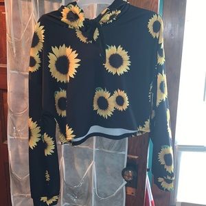 Sunflower Hoodie Croptop